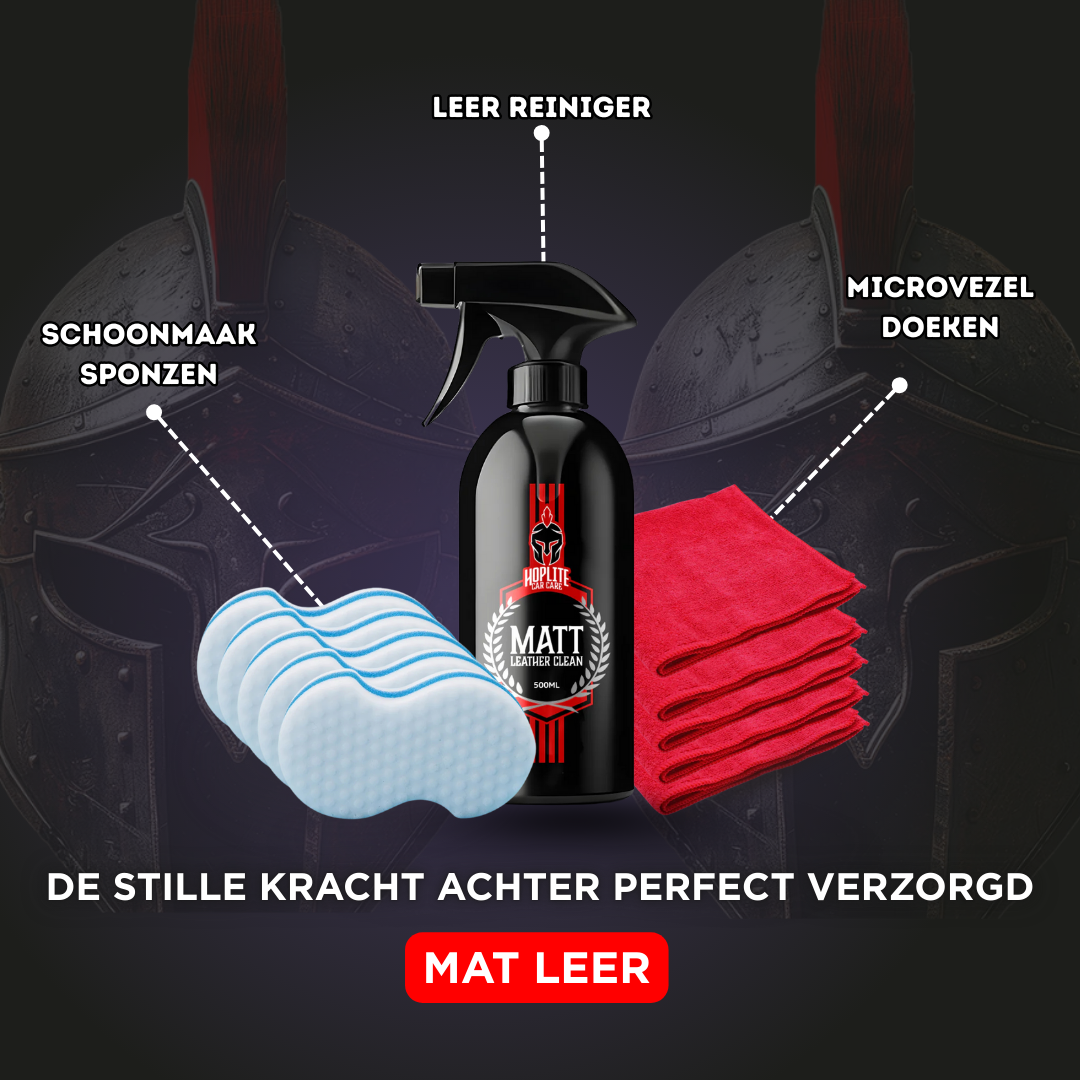 De bundel voor tactisch matte leerverzorging