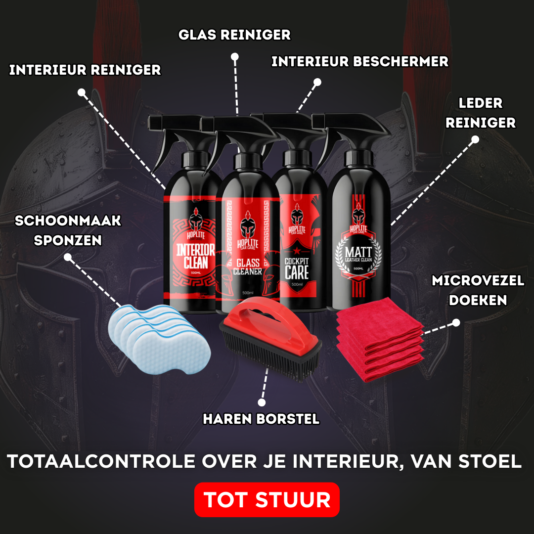 De bundel voor elite-interieurverzorging